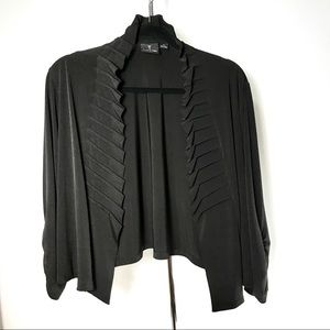 Travel by Tribal Open Shrug Top sz XL black